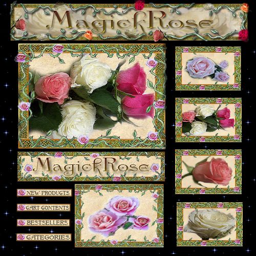 Magick Rose Web Graphics