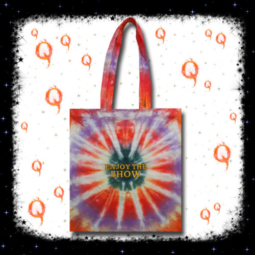 Qanon Embroidered Tie Dye 'Enjoy The Show' Tote Bag - Cosmic-Corner