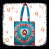 Qanon Embroidered Tie Dye WWG1WGA Tote Bag - Cosmic-Corner