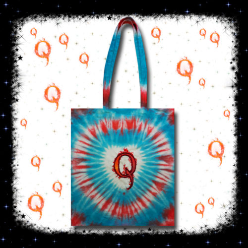 Qanon Embroidered Tie Dye WWG1WGA Tote Bag - Cosmic-Corner