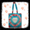 Qanon Embroidered Tie Dye WWG1WGA Tote Bag - Cosmic-Corner