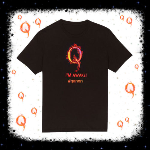 Qanon Embroidered Unisex T-shirt - I'm Awake! - Cosmic-Corner.com