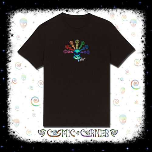 Cosmic Corner Cherhill 2011 Crop Circle Black T-shirt - Cosmic-Corner.com