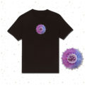 Unisex Crown Chakra Emboidered Black T-shirt - Cosmic-Corner.com