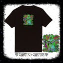 Alien Wizard Sage Unisex Embroidered T-shirt - Design 2 in green - Cosmic-Corner.com