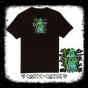 Alien Wizard Sage Unisex Embroidered T-shirt - Design 3 in green - Cosmic-Corner.com