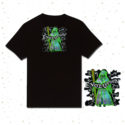 Alien Wizard Sage Unisex Embroidered T-shirt - Design 3 in green - Cosmic-Corner.com