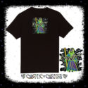 Alien Wizard Sage Unisex Embroidered T-shirt - Design 3 in yellow - Cosmic-Corner.com