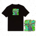 Alien Wizard Sage Unisex Embroidered T-shirt - Design 2 in yellow - Cosmic-Corner.com