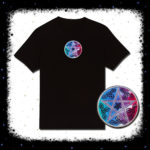 Mystic Pentacle (Blue, Pink & Purple Theme) Embroidered Unisex T-shirt – Cosmic-Corner.com