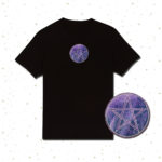 Mystic Pentacle (Purple & Silver Theme) Embroidered Unisex T-shirt – Cosmic-Corner.com