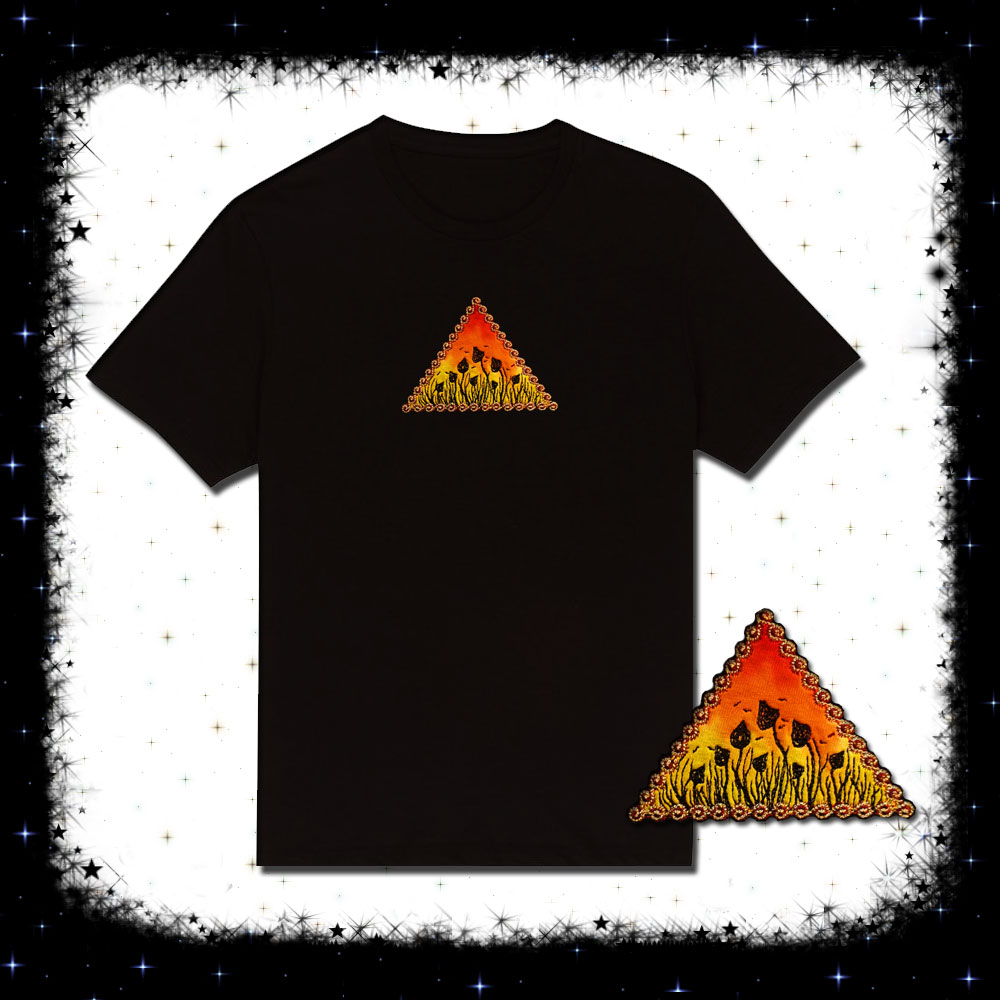 Magic Mushroom Embroidered Unisex T-shirt - Cosmic-Corner.com