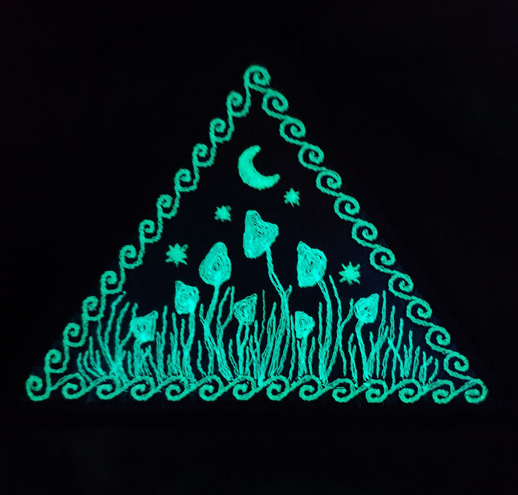 Iron On Badge Magic Mushroom Patch Embroidered Rainbow Star Moon Planet Sew