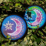 Moon Embroidered Sew / iron on Pagan Patch - Cosmic-Corner.com