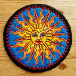 Sun Embroidered Sew / iron on Pagan Patch - Cosmic-Corner.com