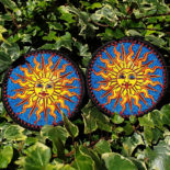 Sun Embroidered Sew / iron on Pagan Patch - Cosmic-Corner.com