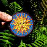 Sun Embroidered Sew / iron on Pagan Patch - Cosmic-Corner.com