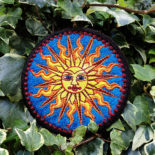 Sun Embroidered Sew / iron on Pagan Patch - Cosmic-Corner.com