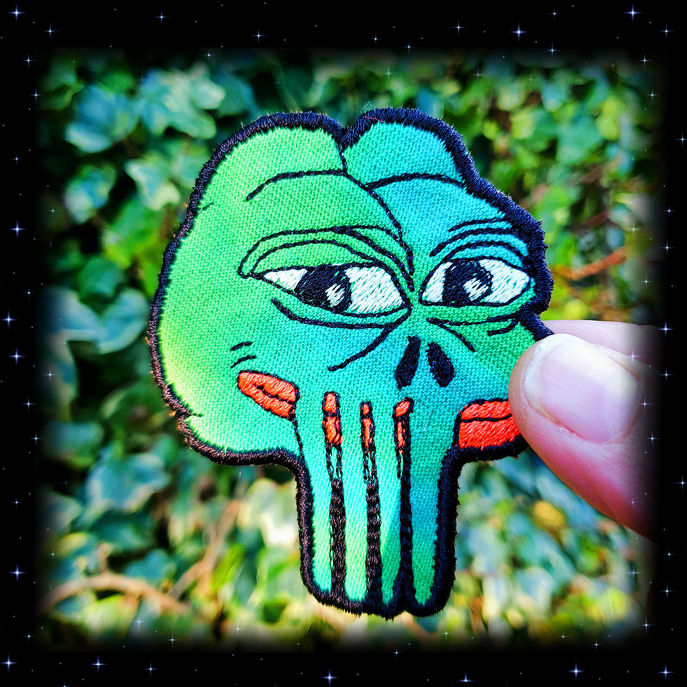 Pepe Punisher Kek Meme Embroidered patch – Cosmic-Corner