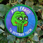 Pepe The Punisher Frog Meme Embroidered Kek patch – Cosmic-Corner