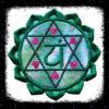 Heart Chakra Anahata Spiritual Yogic Embroidered sew/iron-on patch - Hippy Spiritual Embroidered Patch - Cosmic-Corner