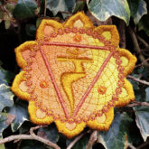 Solar-Plexus Manipura Chakra Anahata Spiritual Yogic Embroidered sew/iron-on patch - Hippy Spiritual Embroidered Patch - Cosmic-Corner