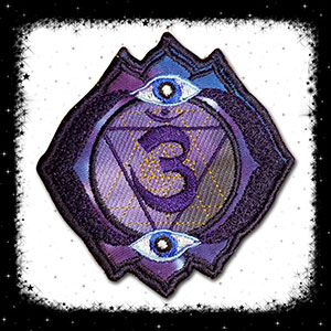 Brow Chakra Embroidered Patch by Cosmic-Corner.com