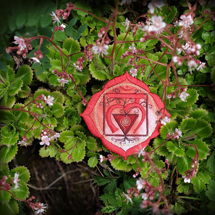 Root Chakra Embroidered Patch by Cosmic-Corner.com