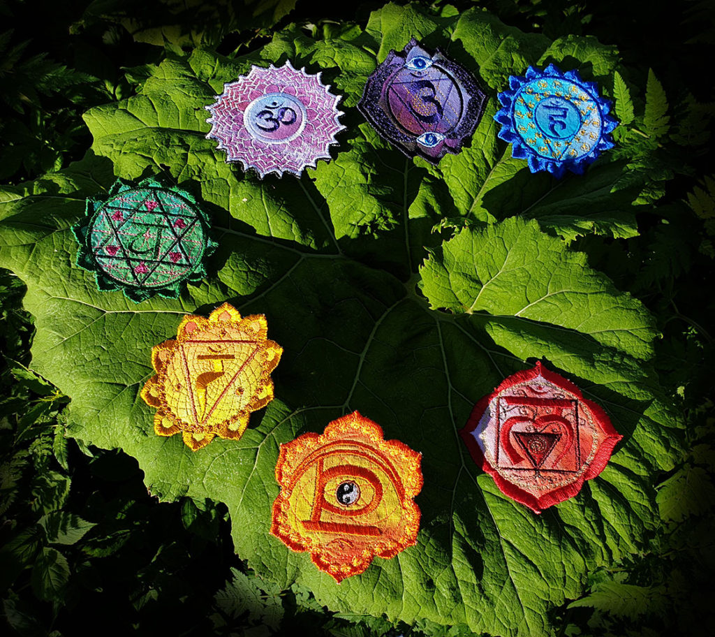 Full Chakra Embroidered Set Patch by Cosmic-Corner.com