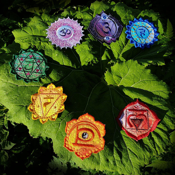 Full Chakra Embroidered Set Patch by Cosmic-Corner.com