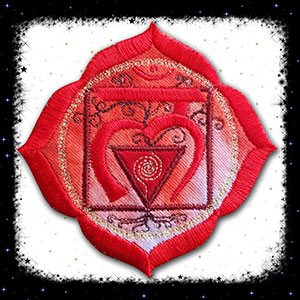 Root Chakra Embroidered Patch by Cosmic-Corner.com