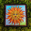 Sun Square Embroidered sew and iron-on Pagan Hippy Patch by Cosmic-Corner.com