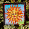 Sun Square Embroidered sew and iron-on Pagan Hippy Patch by Cosmic-Corner.com