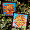 Sun Square Embroidered sew and iron-on Pagan Hippy Patch by Cosmic-Corner.com