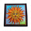 Sun Square Embroidered sew and iron-on Pagan Hippy Patch by Cosmic-Corner.com