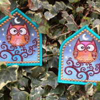 Owl Totem Embroidered Applique Patch by Cosmic Corner