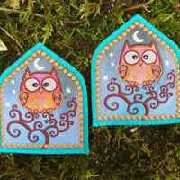 Owl Totem Embroidered Applique Patch by Cosmic Corner