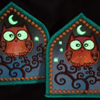 Owl Totem Embroidered Applique Patch by Cosmic Corner