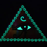 Wadjet or Eye of Horus Egyptian Embroidered sew/iron-on patch by Cosmic-Corner.com