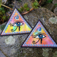 Wadjet or Eye of Horus Egyptian Embroidered sew/iron-on patch by Cosmic-Corner.com