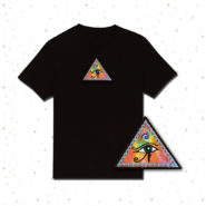 Wadjet or Eye of Horus Egyptian Embroidered sew/iron-on T-shirt by Cosmic-Corner.com