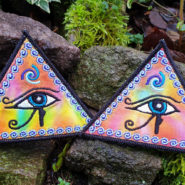 Wadjet or Eye of Horus Egyptian Embroidered sew/iron-on patch by Cosmic-Corner.com