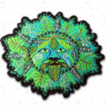 Greenman Embroidered Patch by Cosmic-Corner.com