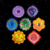 even Chakra Symbols Mini Embroidered Patches by Cosmic-Corner.com