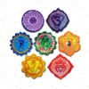 Seven Chakra Symbols Mini Embroidered Patches by Cosmic-Corner.com