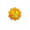 Solar Plexus Chakra Mini Embroidered Patches by Cosmic-Corner.com