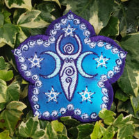 Sacred Moon Goddess Embroidered Patch by Cosmic-Corner.com