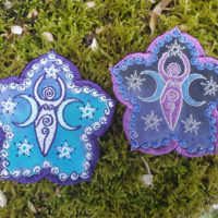 Sacred Moon Goddess Embroidered Patch by Cosmic-Corner.com