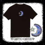 Moon God/Goddess Embroidered Unisex T-shirt by Cosmic-Corner