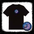 Blue Moon Pagan Embroidered T-shirt by Cosmic-Corner.com